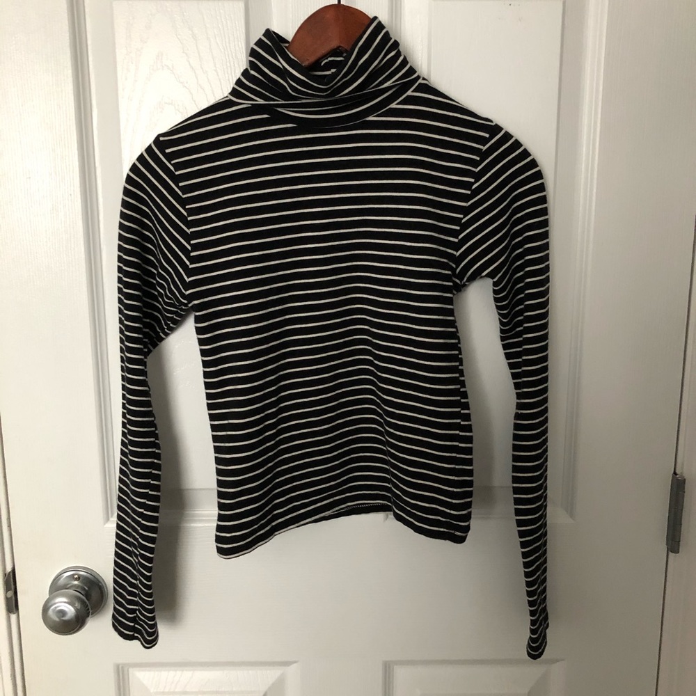 American Apparel Spandex Cotton Turtleneck Top